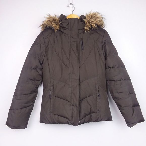 Calvin Klein Jackets & Blazers - Calvin Klein Brown Puffer Down Hooded Jacket Coat
